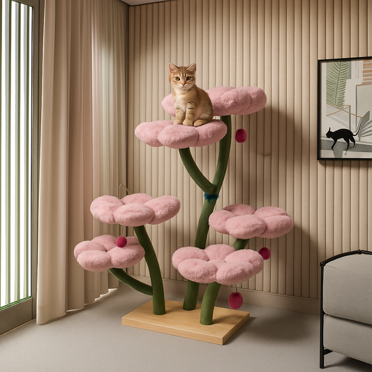 Flower-themed Tree Tower