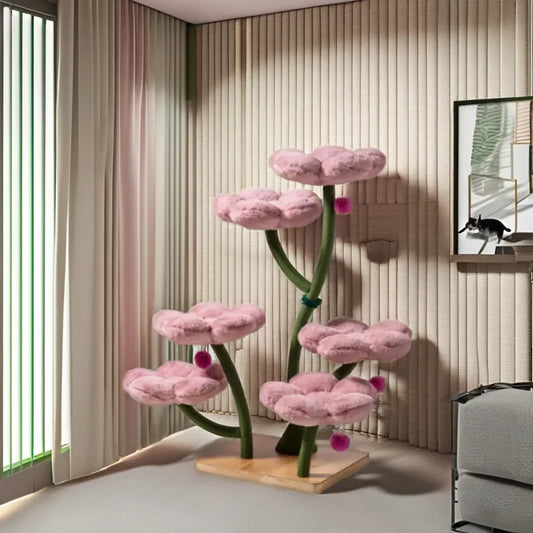 Flower-themed Tree Tower